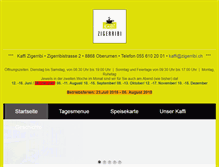 Tablet Screenshot of kaffi-zigerribi.ch